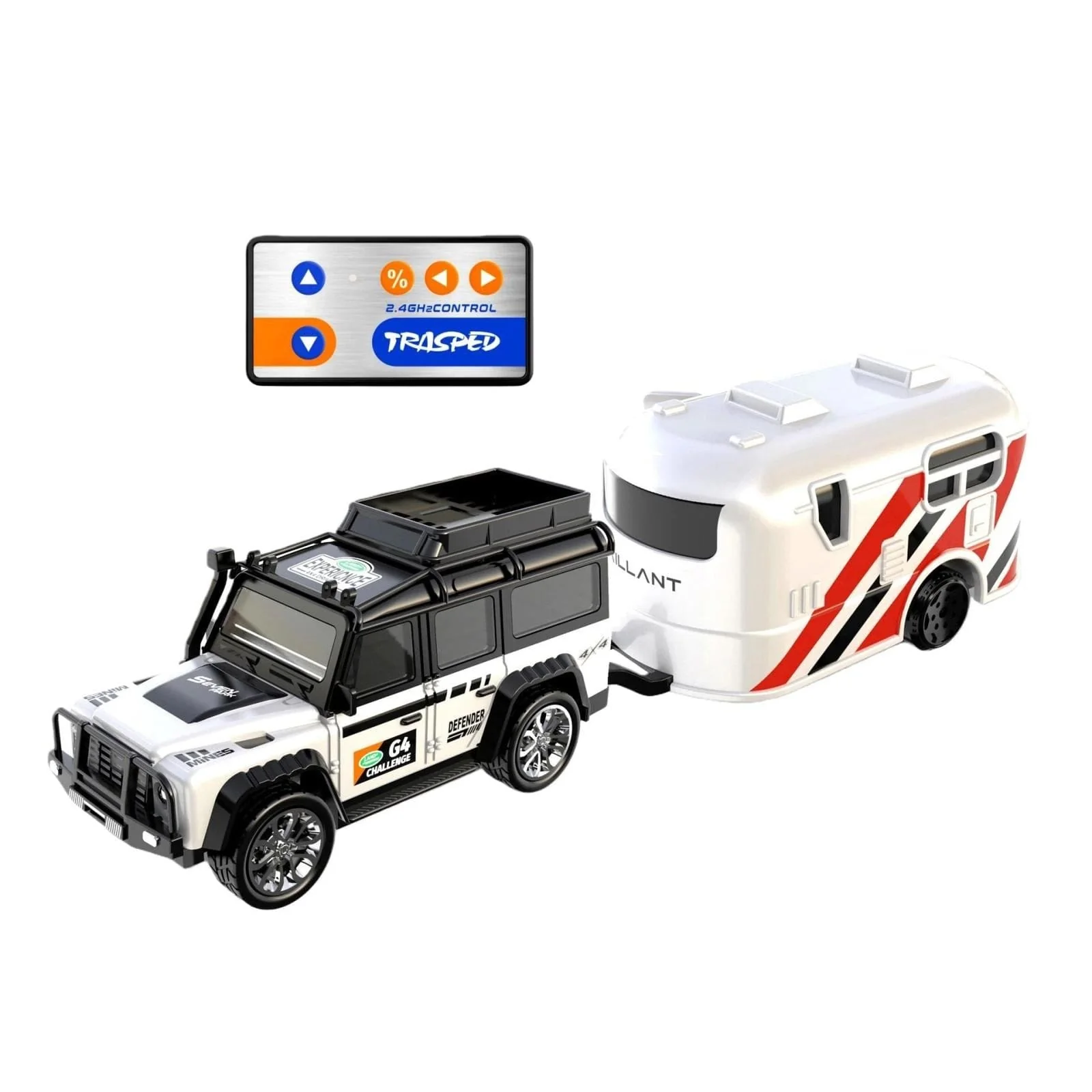 1:64 Mini Alloy RC Car with Lights | Metal Alloy | Trailer - Image 11