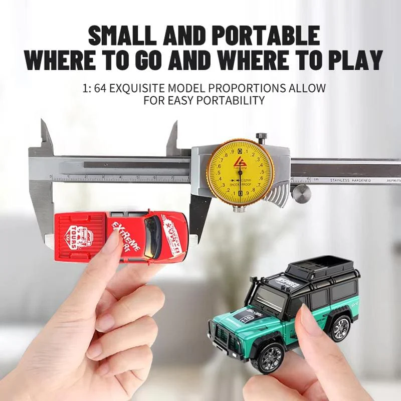 1:64 Mini Alloy RC Car with Lights | Metal Alloy | Trailer - Image 7
