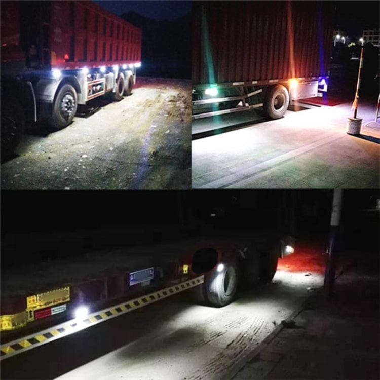 [10 PACK] RED COB LED S7009 24V Slim Marker Lights with White Down Light for Trucks and Machinery - Image 6