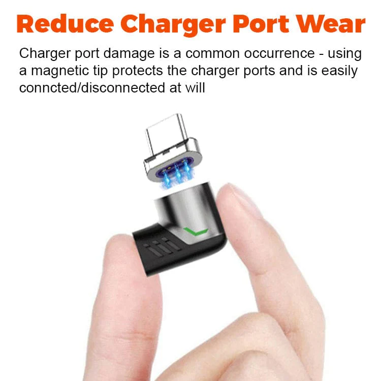 100W Type-C Magnetic Tip Charging/Data Adapter. Convert your cable - Image 3