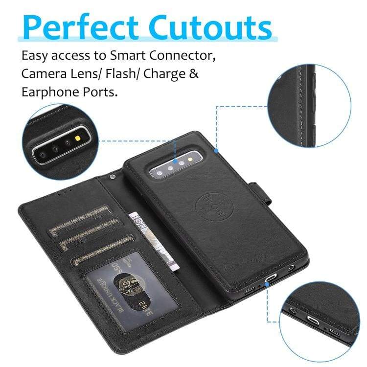 Samsung Galaxy S10 2-IN-1 Detachable Flip Front Shockproof Case - Image 4