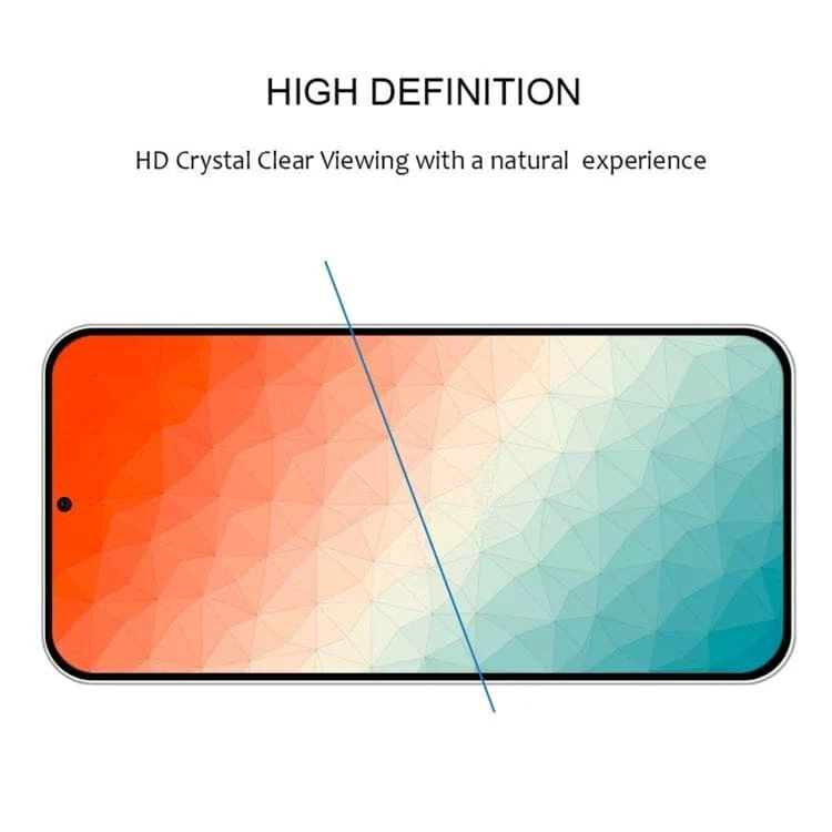 [2 PACK] Samsung Galaxy S24+ Tempered Glass Screen Protector, Black Frame - Image 10