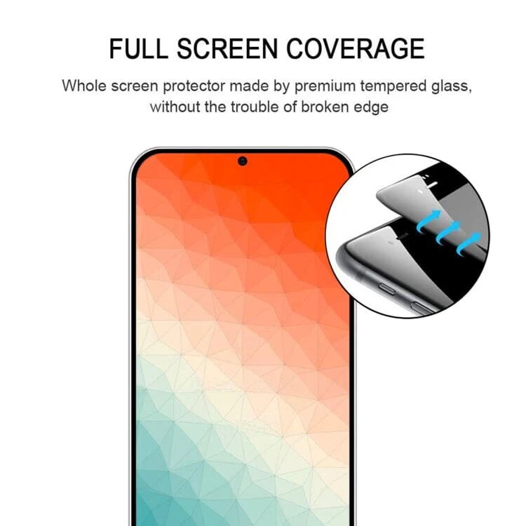 [2 PACK] Samsung Galaxy S24+ Tempered Glass Screen Protector, Black Frame - Image 2
