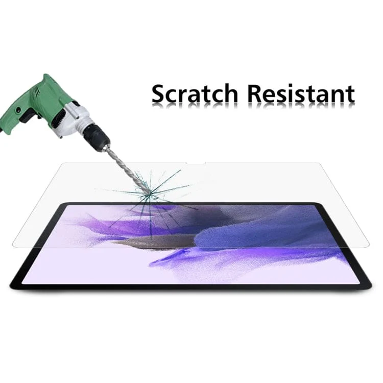 [2 PACK] Samsung Galaxy Tab S7+ / S7 FE / S8+ Tempered Glass Screen Protector, High Hardness, Anti-Scratch - Image 4