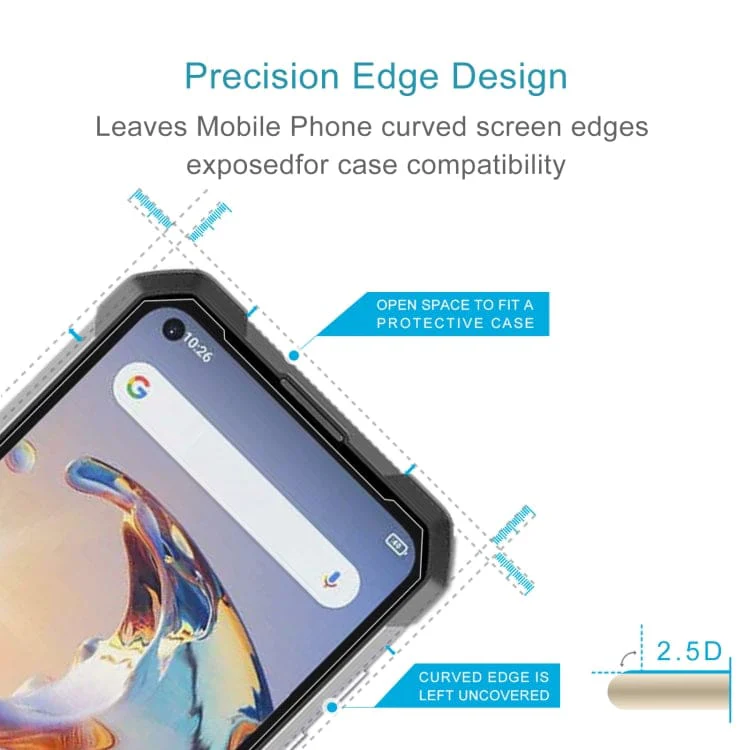 [2 PACK] Unihertz Tank Mini Rugged Tempered Glass Screen Protector, Anti-Scratch - Image 2