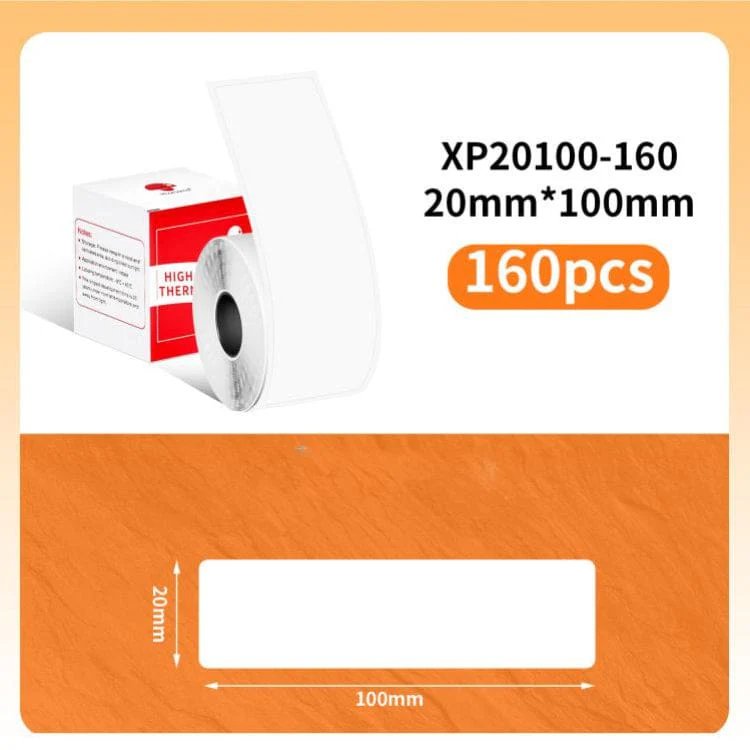 Phomemo Pre-Cut Thermal Label Roll, 20mm to 30mm size, White - Image 12