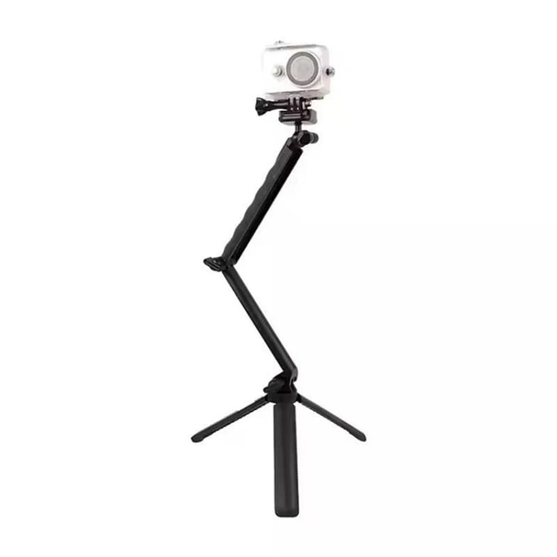 C062 3-in-1 Compact & Extendable Tripod, 180° Rotating, Removable Stand for Phones & Sports Cameras - Image 4