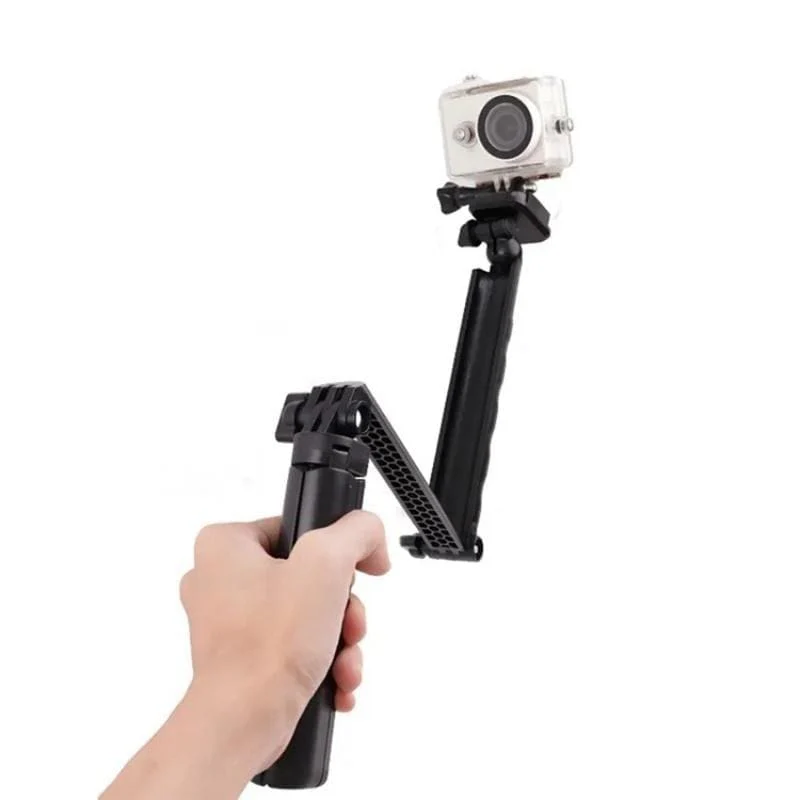 C062 3-in-1 Compact & Extendable Tripod, 180° Rotating, Removable Stand for Phones & Sports Cameras - Image 5