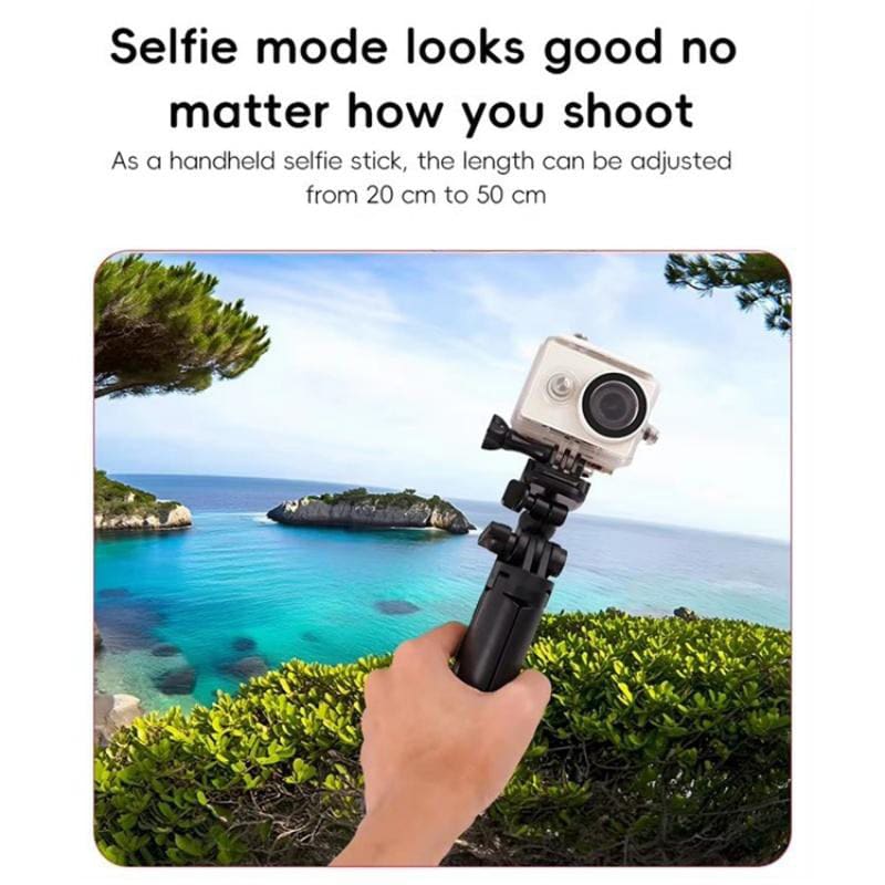 C062 3-in-1 Compact & Extendable Tripod, 180° Rotating, Removable Stand for Phones & Sports Cameras - Image 8