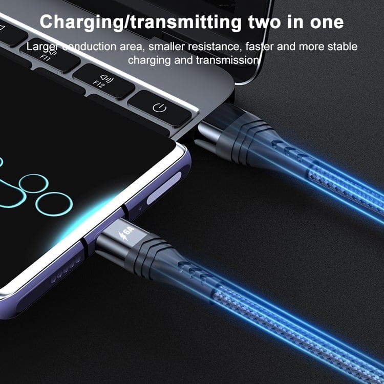 [2PACK] 3 METRE 6A USB to USB Type-C Charging Cable, Braided Cable - Image 6