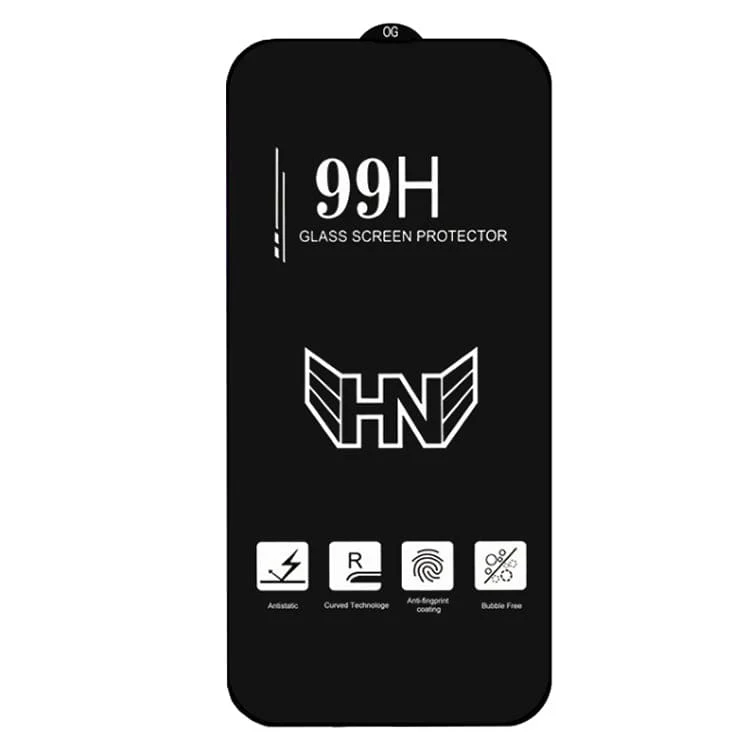 [3 Pack] Apple iPhone 15 Pro Alumina Black Tempered Glass Screen Protector, Scratch Resistant - Image 2