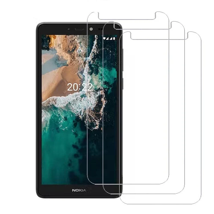 [3 Pack] Nokia C2 2nd Edition Tempered Glass Screen Protector, High Hardness, Anti-Scratch