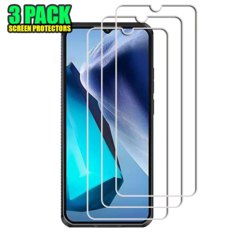 [3 PACK] Oukitel WP50 / WP52 / WP33 Pro Rugged Phone Tempered Glass Screen Protector, Anti-Scratch