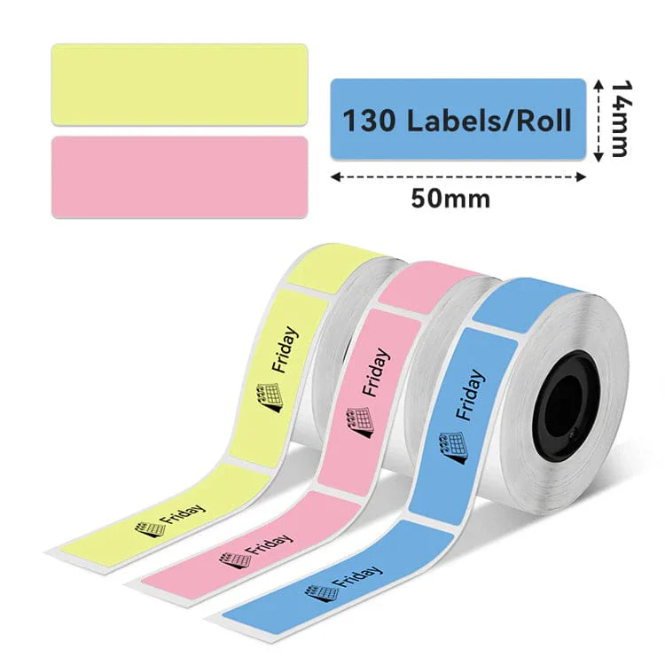 [3 PACK] Phomemo 14x50mm Thermal Coloured Labels for D30/D35/Q30 Model - Image 2