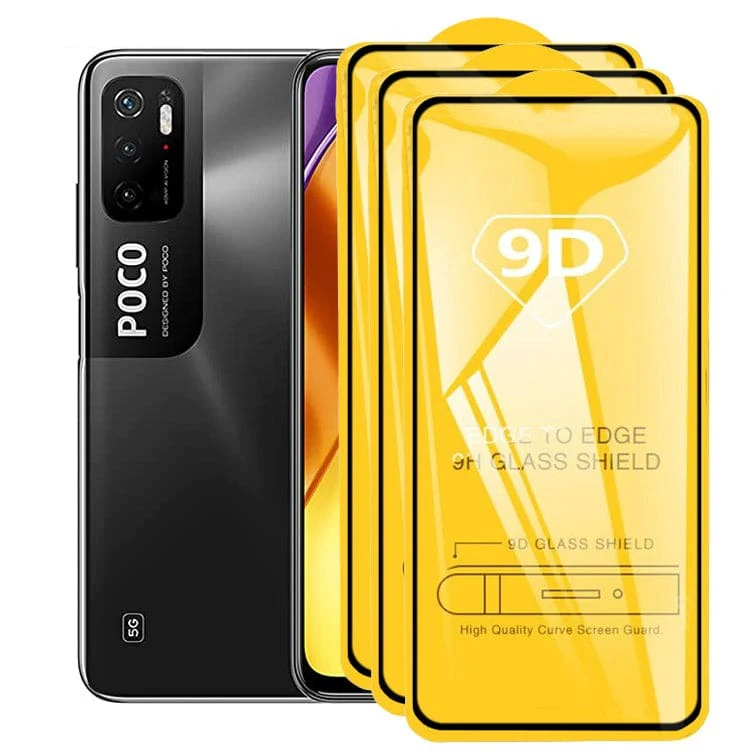 [3 PACK] Poco M3 Pro / Redmi Note 10 5G Tempered Glass Screen Protector, Anti-Scratch