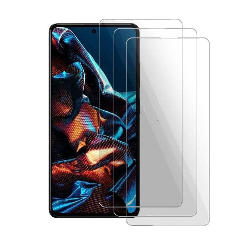 [3 Pack] Poco M5 Tempered Glass Screen Protector, Anti-Scratch