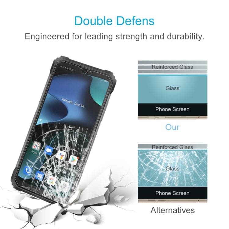 [3 PACK] Blackview BV8800 / Pro Tempered Glass Screen Protector, Anti-Scratch - Image 4