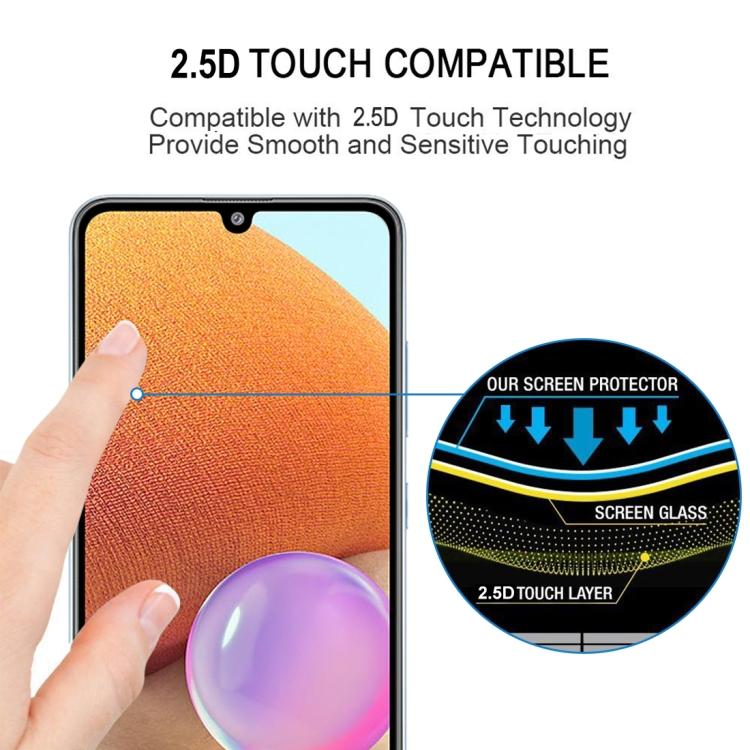 [3 PACK] SAMSUNG GALAXY A32 4G Tempered Glass High Hardness Screen Protector, Anti-Scratch - Image 4