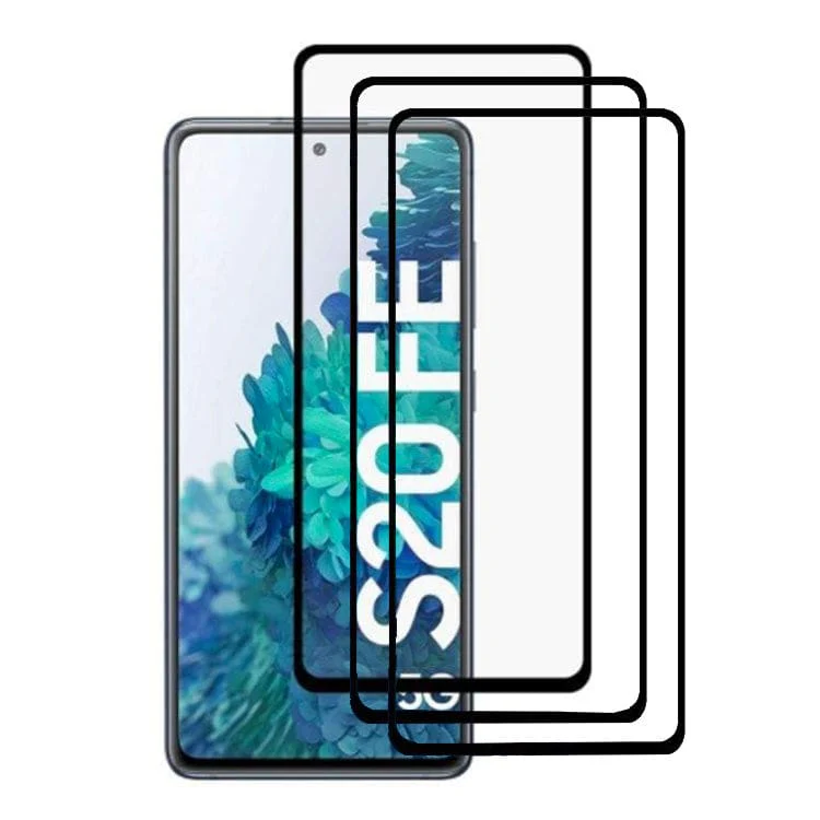 [3 PACK] SAMSUNG GALAXY S20 FE Tempered Glass 9H Hardness, Anti-Scratch