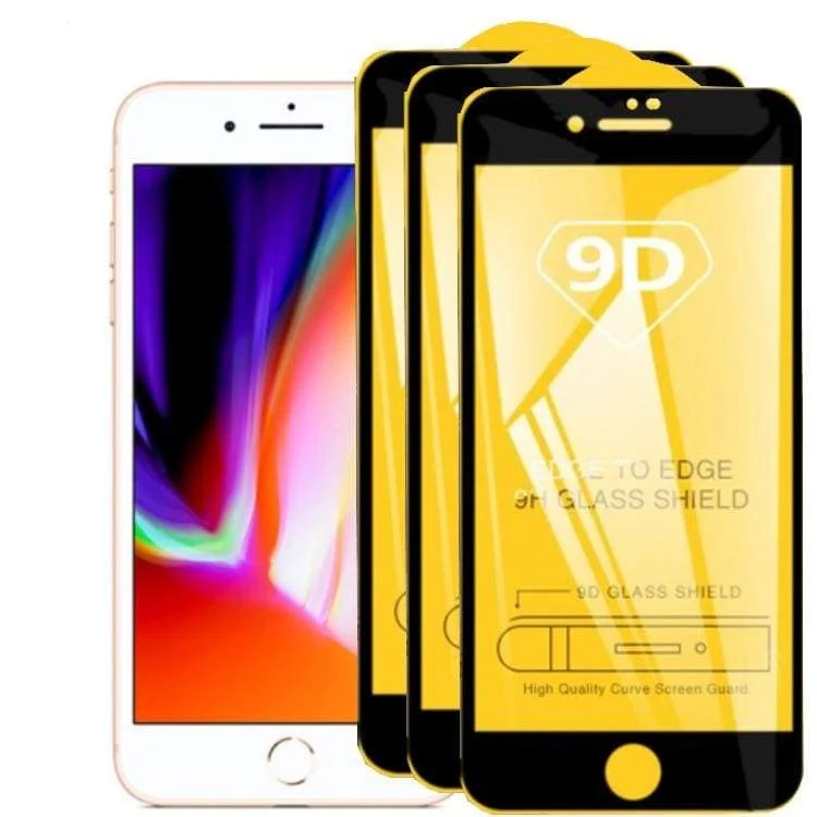 [3 Pack] Tempered Glass 9H Hardness, Anti-Scratch - iPhone 7 PLUS / 8 PLUS
