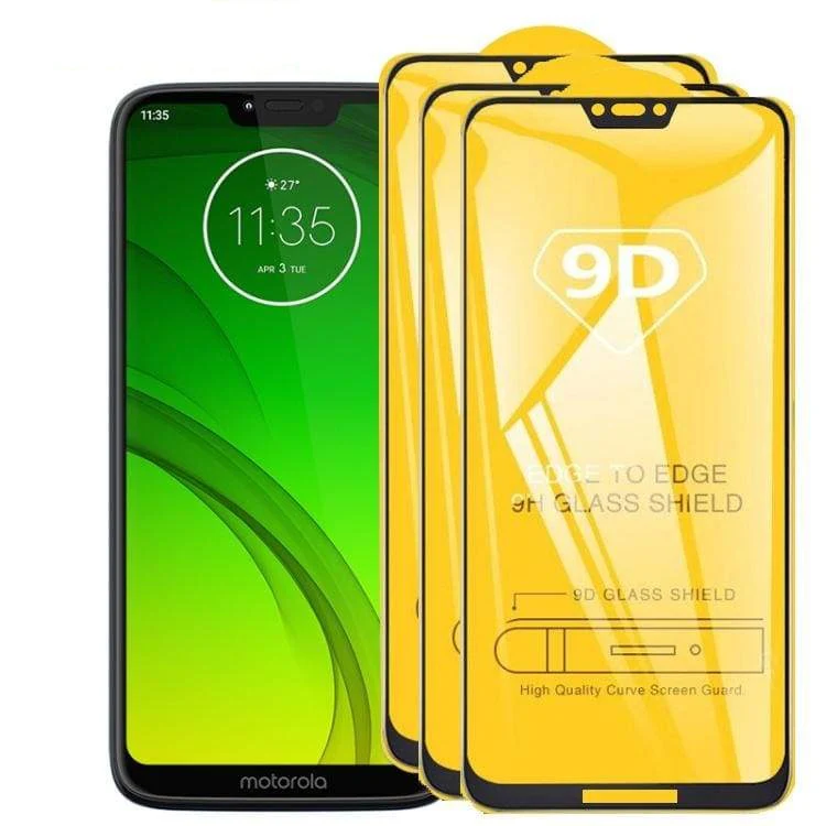 [3 PACK] Motorola Moto G7 Power Tempered Glass Screen Protector, 9D Hardness, Anti-Scratch