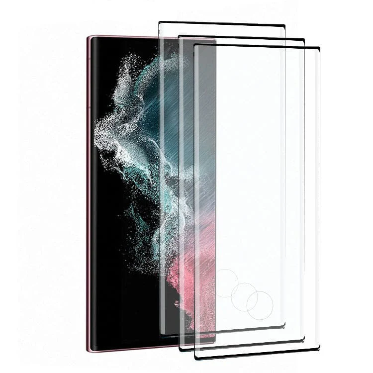 [3 PACK] SAMSUNG GALAXY S22 ULTRA Tempered Glass Screen Protector, Anti-Scratch