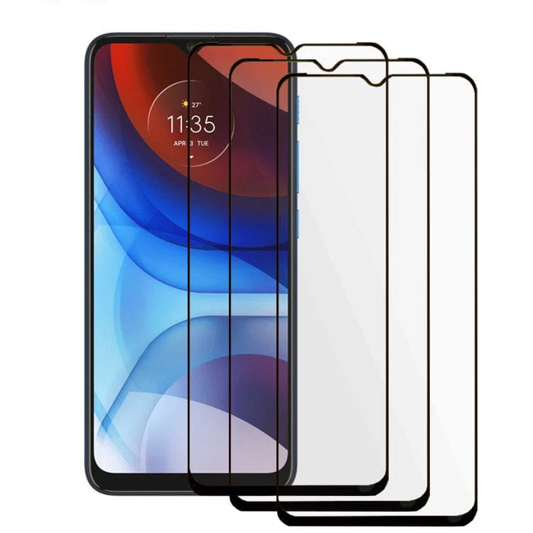 [3 PACK] Motorola Moto E7i / E7 Power Tempered Glass Screen Protector, Anti-Scratch