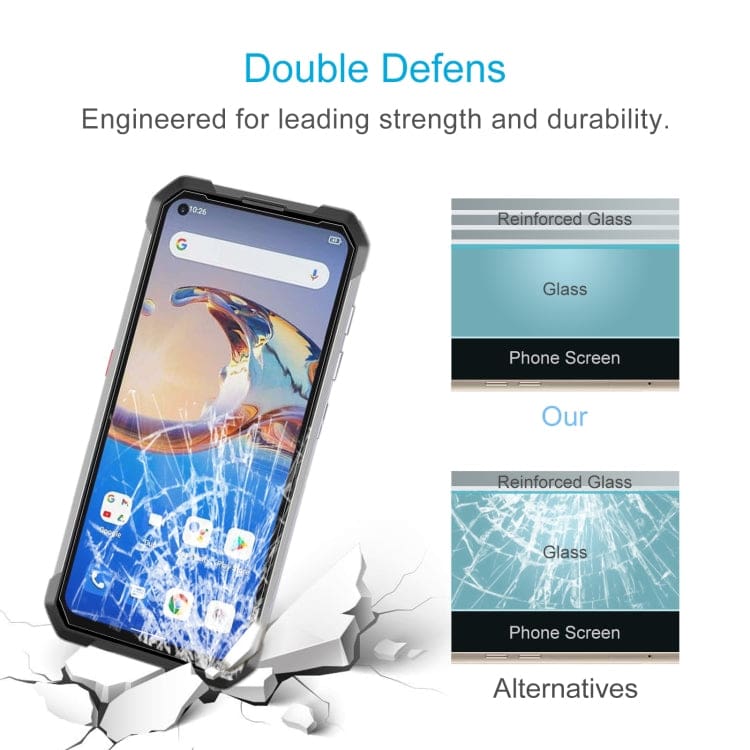 [3 PACK] Unihertz Tank / Tank 2 / Tank 3 Rugged Tempered Glass Screen Protector, Anti-Scratch - Image 4