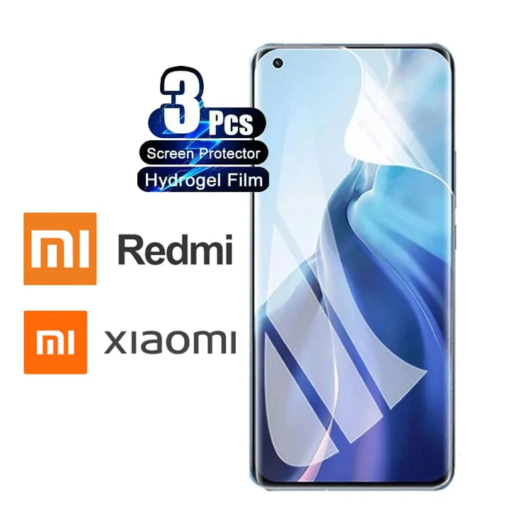 [3 PACK] XIAOMI, REDMI Phone Hydrogel Film Screen Protector, Custom Cut To Order