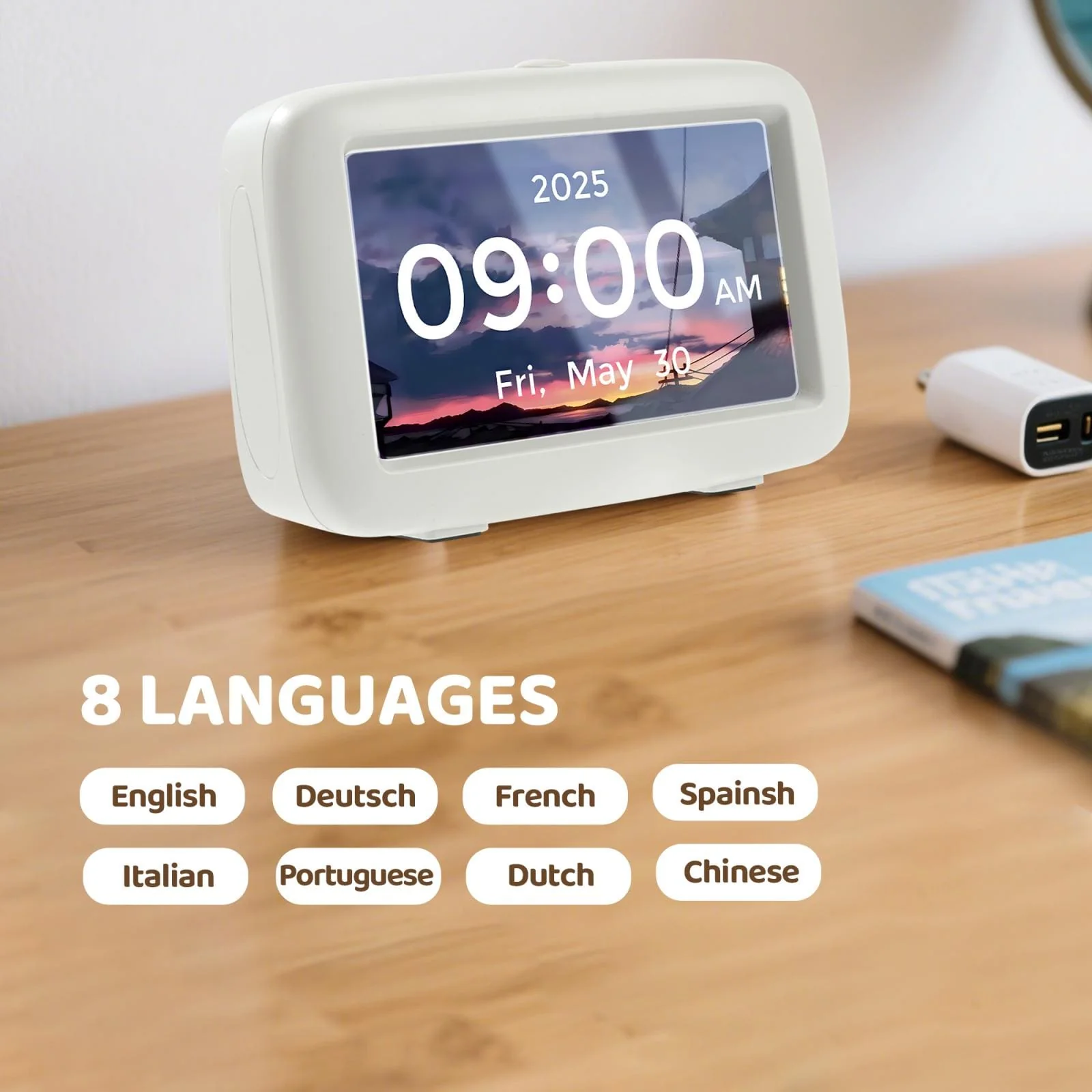 4.3in Desktop Digital Clock With Time and Date, Dementia Medication Reminders - Image 4