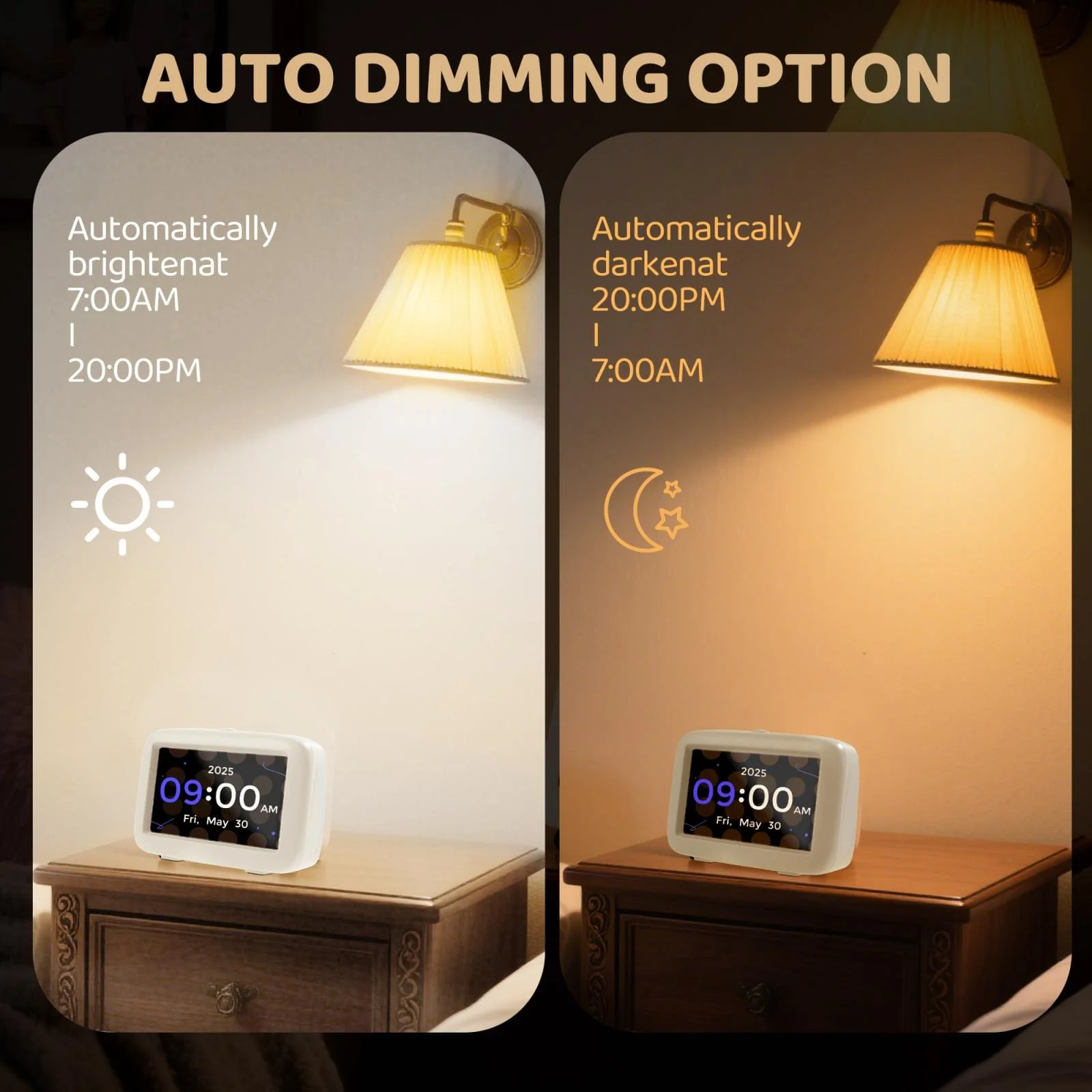 4.3in Desktop Digital Clock With Time and Date, Dementia Medication Reminders - Image 7