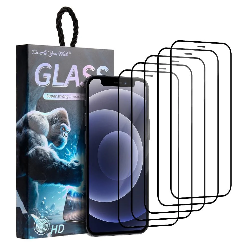 [5 PACK] iPhone 12 Mini High Quality HD Tempered Glass Screen Protector