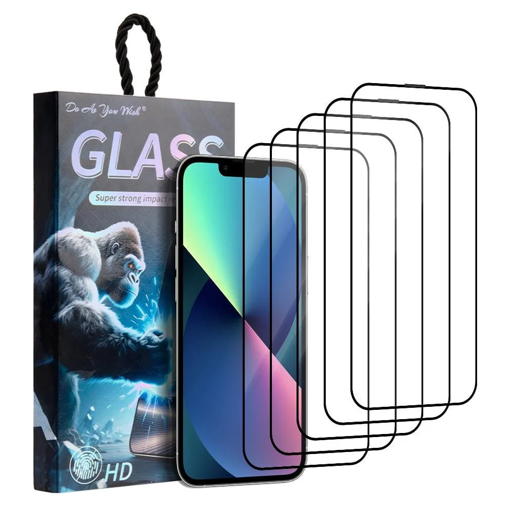 [5 PACK] iPhone 13 Mini High Quality HD Tempered Glass Screen Protector