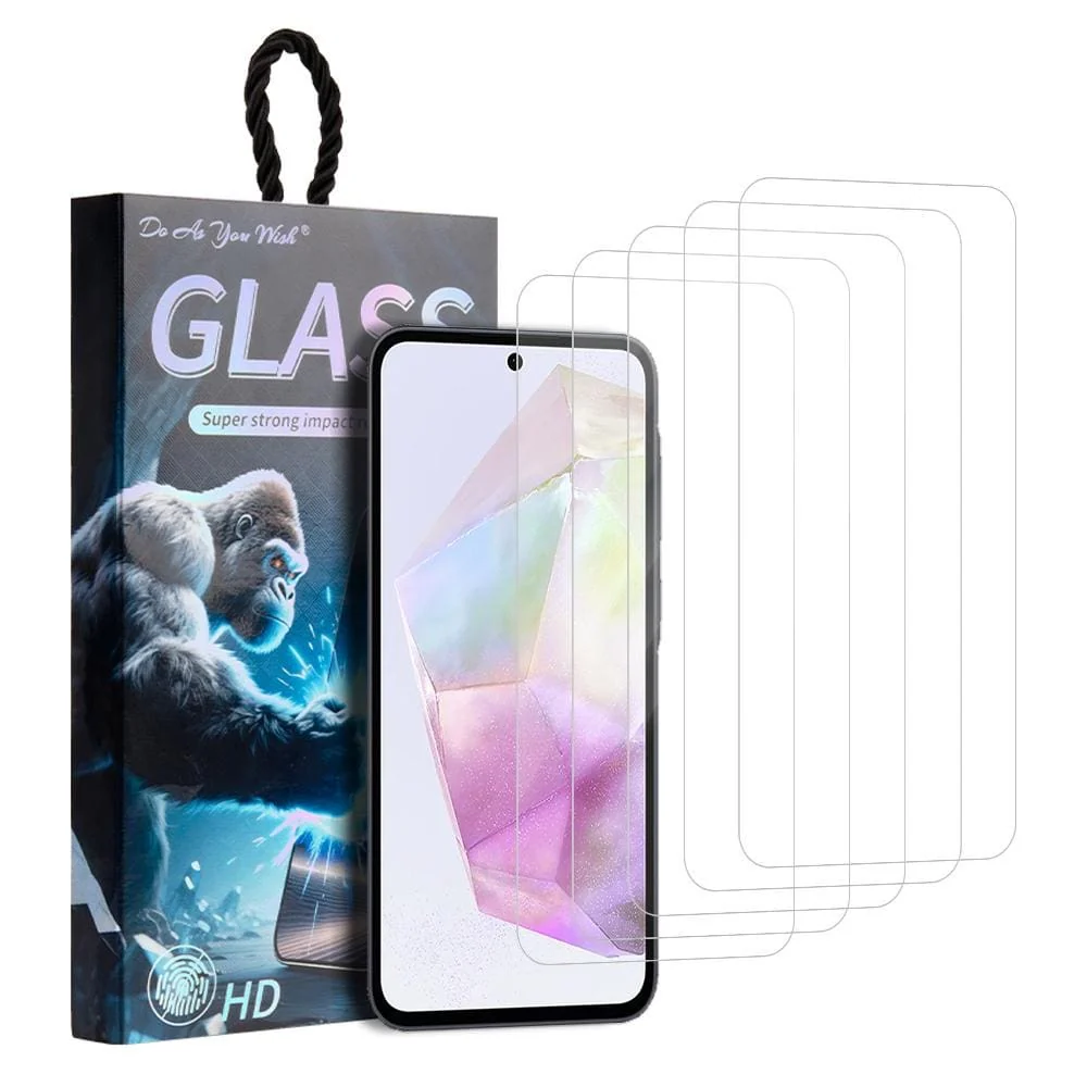 [5 PACK] Samsung Galaxy A35 High Quality HD Tempered Glass Screen Protector