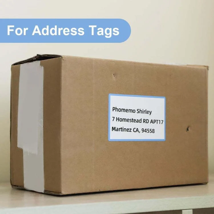 50x80mm Phomemo Pre-Cut Direct Bordered Thermal Label Roll, Multi-colour, 100 Labels per Roll - Image 5