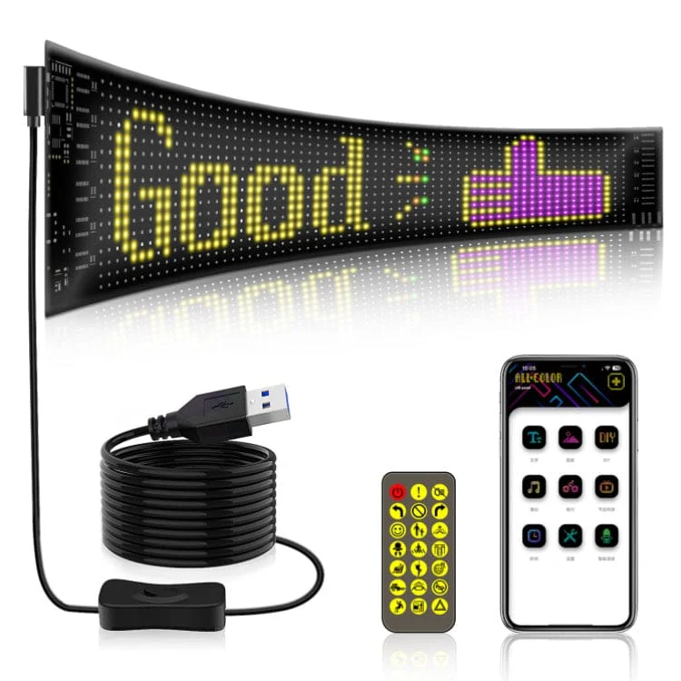 LED Matrix Flexible Sign Panel - Custom Messages and Pics, Phone App Control - Image 10