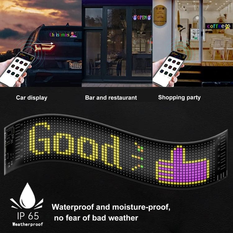LED Matrix Flexible Sign Panel - Custom Messages and Pics, Phone App Control - Image 5
