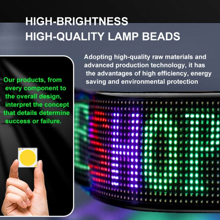 LED Matrix Flexible Sign Panel - Custom Messages and Pics, Phone App Control - Image 6