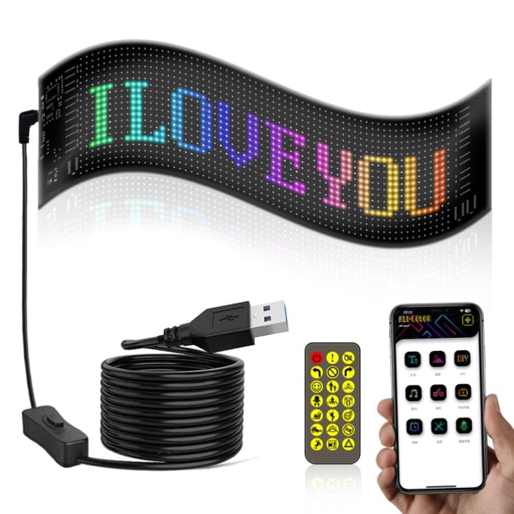 LED Matrix Flexible Sign Panel - Custom Messages and Pics, Phone App Control - Image 9