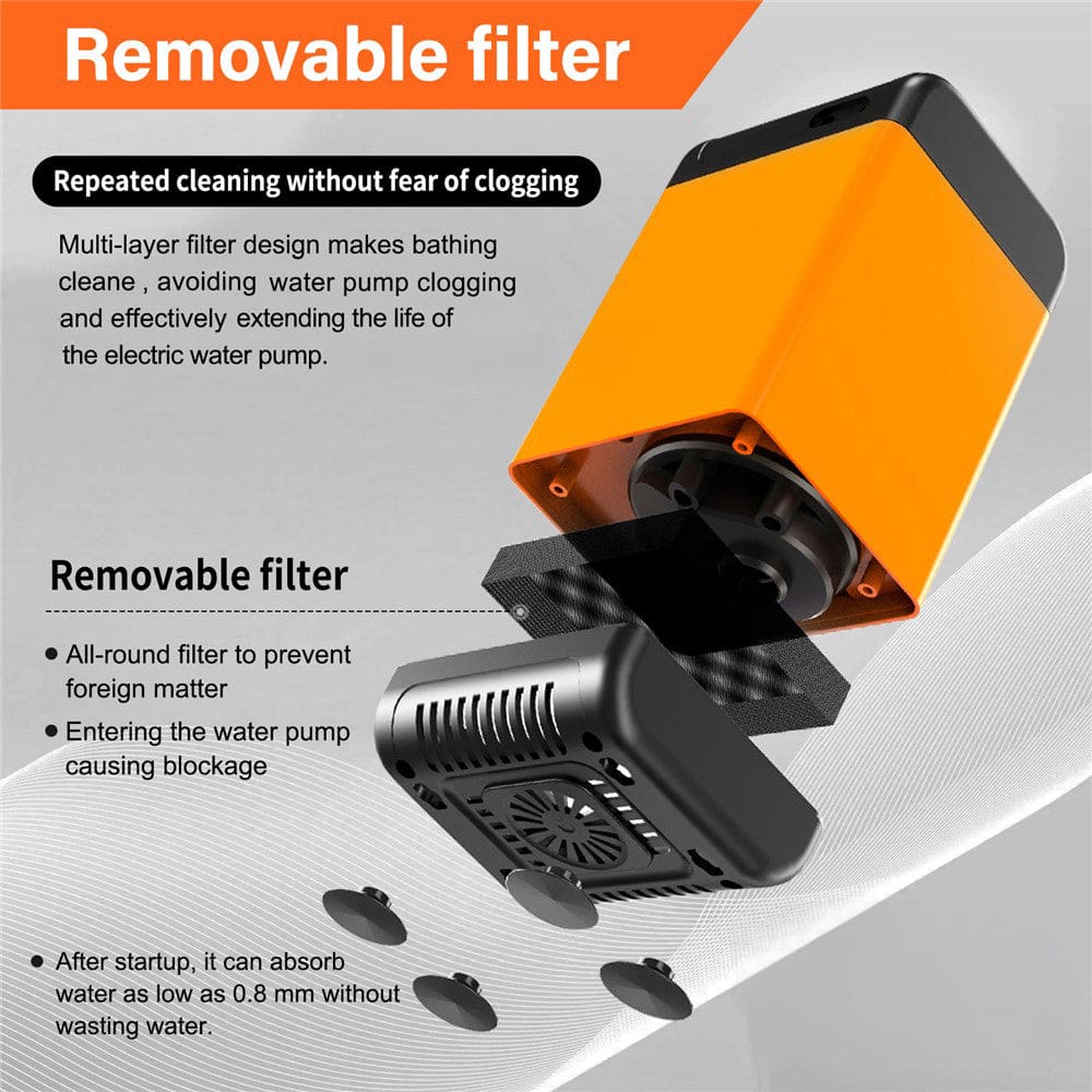 7800mAh Outdoor Camping Electric Shower with Smart Temperature Display - Image 4