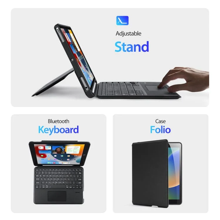 Apple iPad 10.2 / Air 3 / Pro 10.5 Dux Ducis DK Detachable Bluetooth Keyboard Cover with Touchpad - Image 4