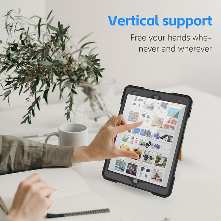 Apple iPad 10.2 Shockproof Waterproof Cover with Built-In Screen Protector, Hand Strap - Image 4