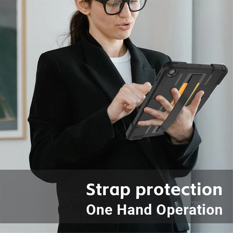 Apple iPad 10.2 Shockproof Waterproof Cover with Built-In Screen Protector, Hand Strap - Image 5