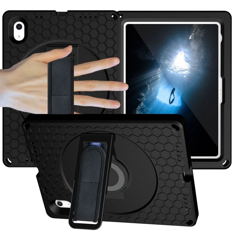 Apple iPad 11 2025 / iPad 10th Gen 10.9 2022 Thick EVA Protective Cover, Rotating Hand Strap, Stand