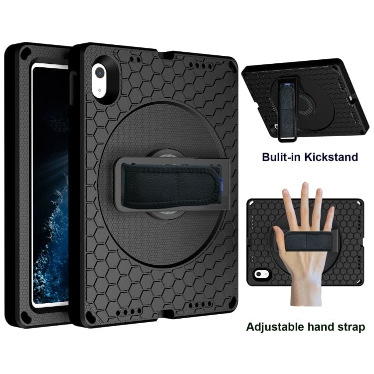Apple iPad 11 2025 / iPad 10th Gen 10.9 2022 Thick EVA Protective Cover, Rotating Hand Strap, Stand - Image 2