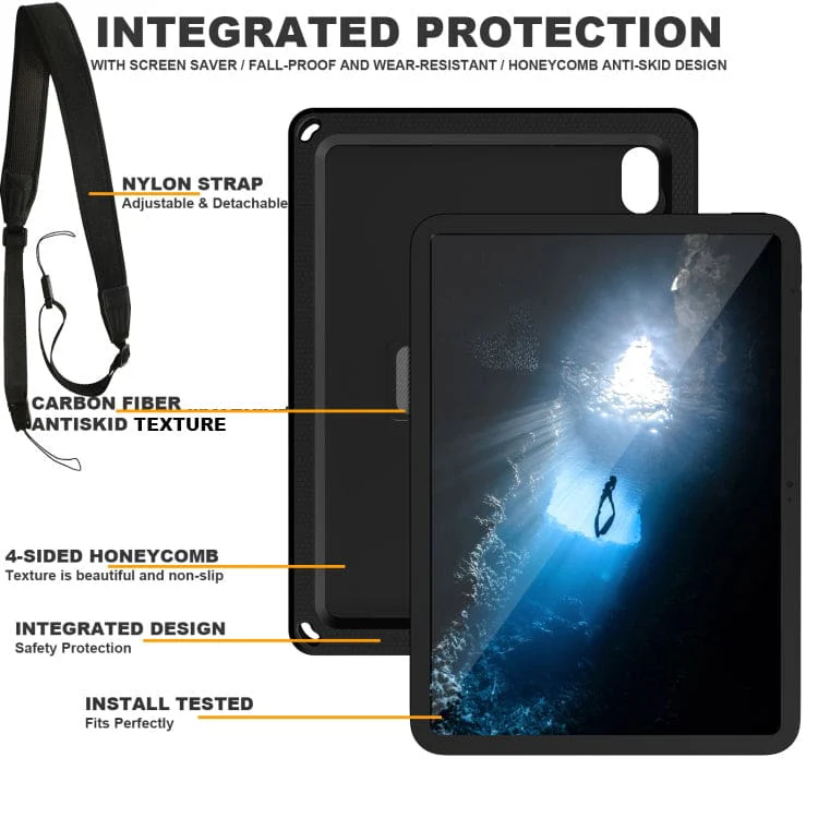 Apple iPad 11 2025 / iPad 10th Gen 10.9 2022 Thick EVA Protective Cover, Rotating Hand Strap, Stand - Image 5