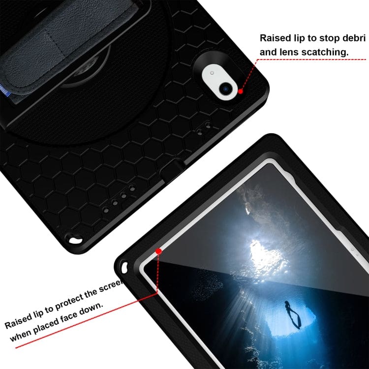 Apple iPad 11 2025 / iPad 10th Gen 10.9 2022 Thick EVA Protective Cover, Rotating Hand Strap, Stand - Image 6