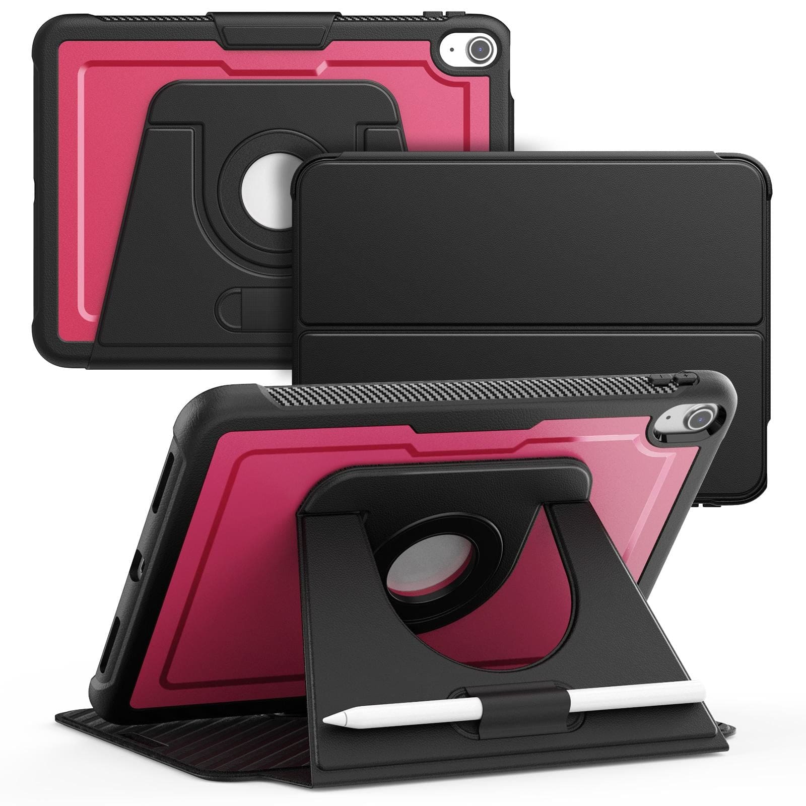 Apple iPad 11 (2025) / iPad 10th Gen 10.9" (2022) 360° Magnetic Rotation Tablet Cover with Removable Stand - Image 12