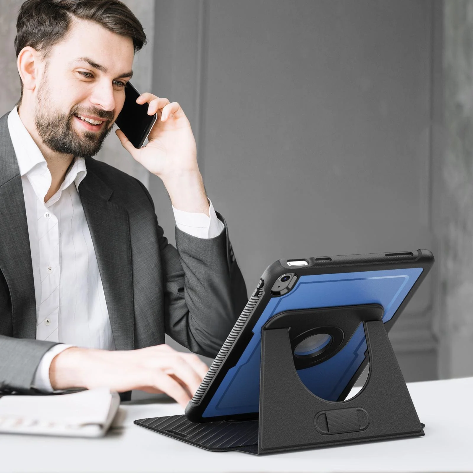 Apple iPad 11 (2025) / iPad 10th Gen 10.9" (2022) 360° Magnetic Rotation Tablet Cover with Removable Stand - Image 7