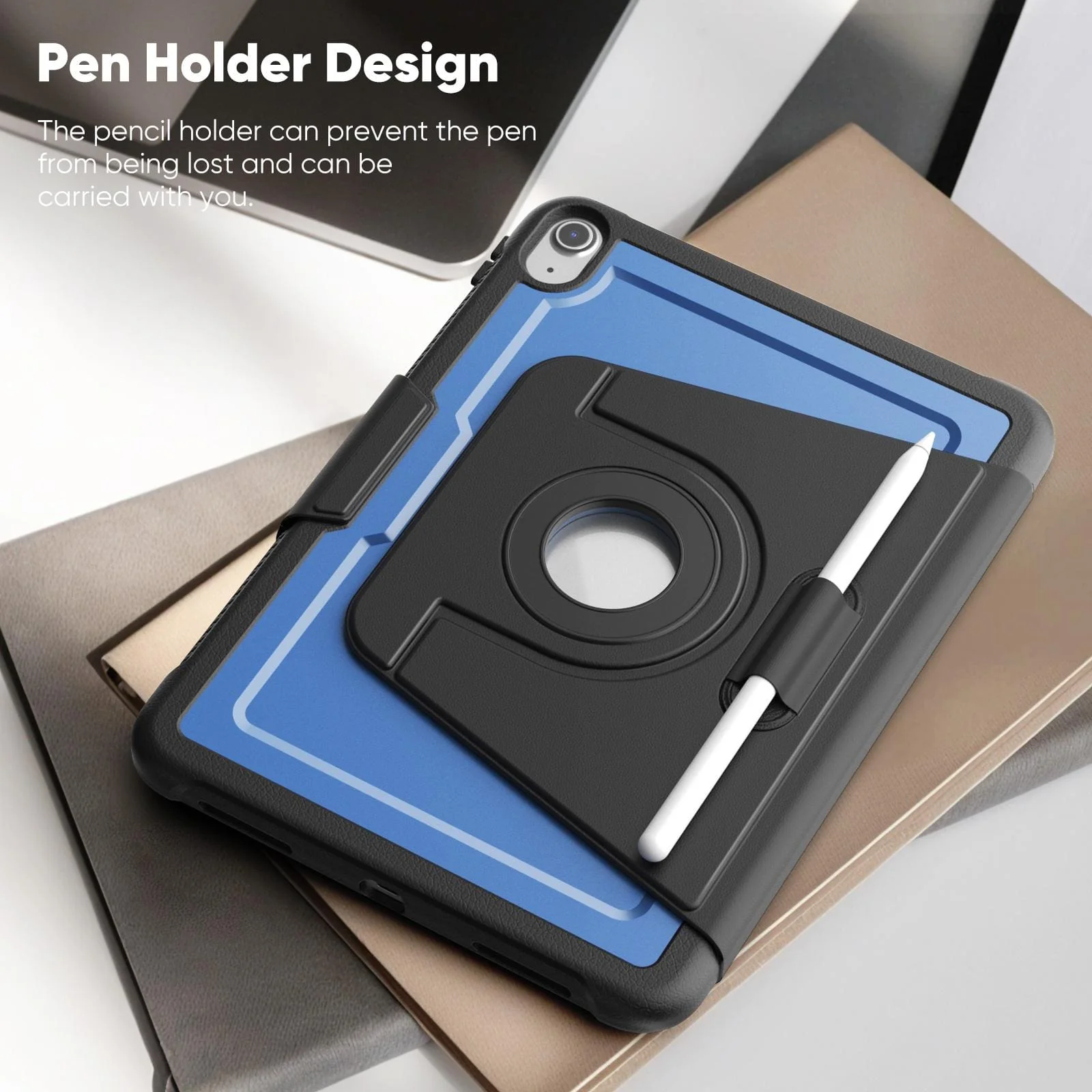 Apple iPad 11 (2025) / iPad 10th Gen 10.9" (2022) 360° Magnetic Rotation Tablet Cover with Removable Stand - Image 8